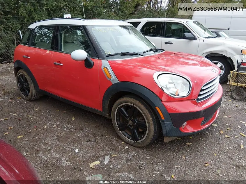 MINI COUNTRYMAN 2011, VIN WMWZB3C56BWM00491