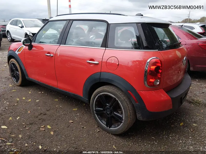 2011 MINI COUNTRYMAN VIN WMWZB3C56BWM00491 — фото 3
