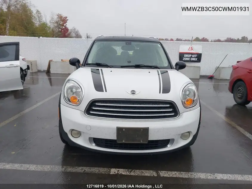 2012 MINI COUNTRYMAN VIN WMWZB3C50CWM01931 — фото 12