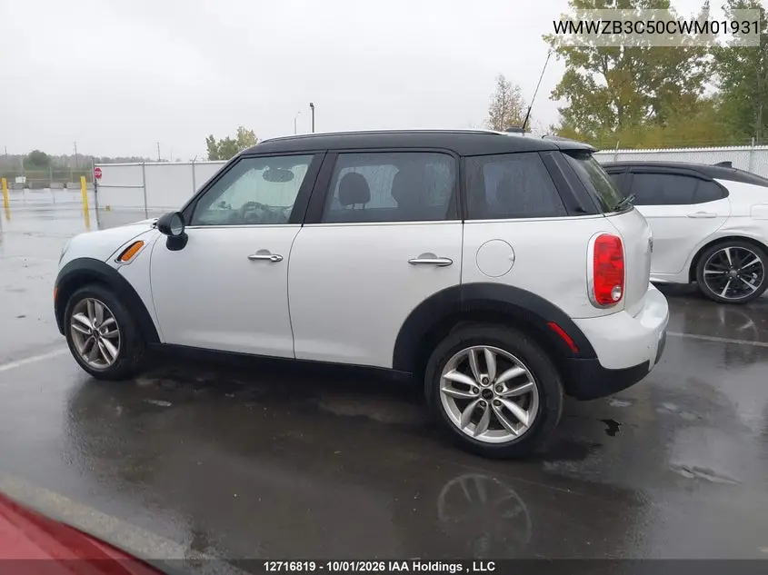2012 MINI COUNTRYMAN VIN WMWZB3C50CWM01931 — фото 14