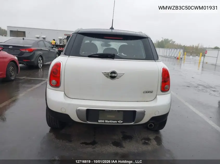 2012 MINI COUNTRYMAN VIN WMWZB3C50CWM01931 — фото 16