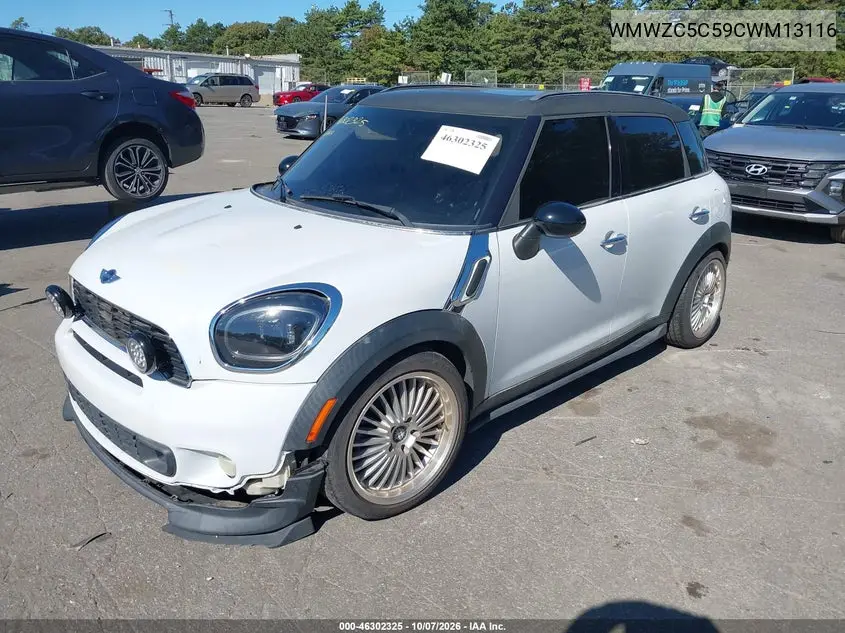 2012 MINI COUNTRYMAN VIN WMWZC5C59CWM13116 — фото 2