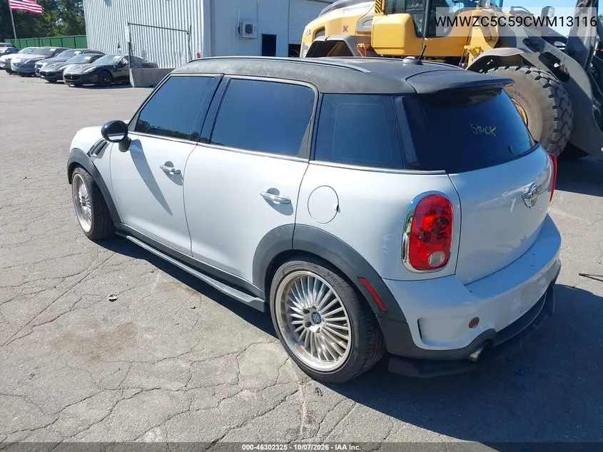 2012 MINI COUNTRYMAN VIN WMWZC5C59CWM13116 — фото 3