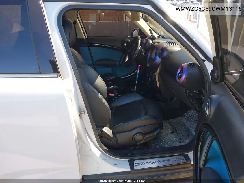 2012 MINI COUNTRYMAN VIN WMWZC5C59CWM13116 — фото 5