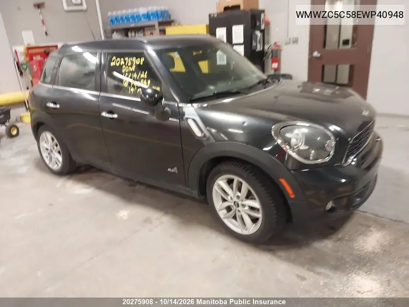 MINI COUNTRYMAN 2014, VIN WMWZC5C58EWP40948