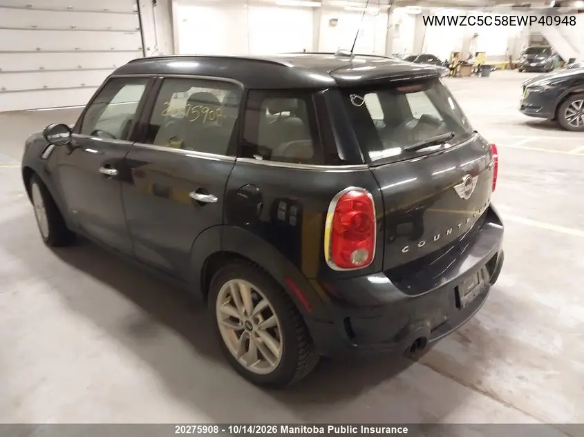 2014 MINI COUNTRYMAN VIN WMWZC5C58EWP40948 — фото 3
