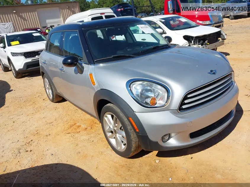 MINI COUNTRYMAN 2014, VIN WMWZB3C54EWR40930