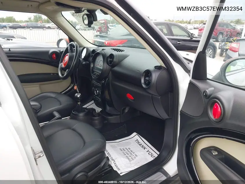 2014 MINI COUNTRYMAN VIN WMWZB3C57EWM32354 — фото 5