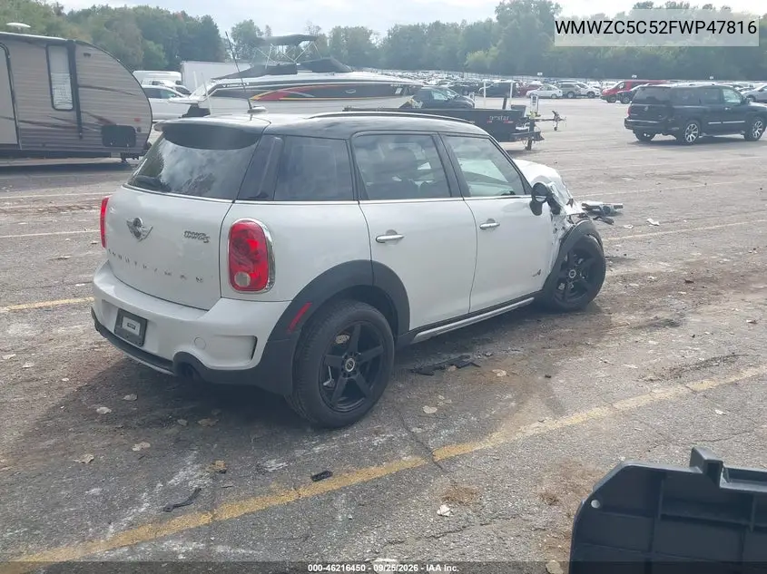 2015 MINI COUNTRYMAN VIN WMWZC5C52FWP47816 — фото 4