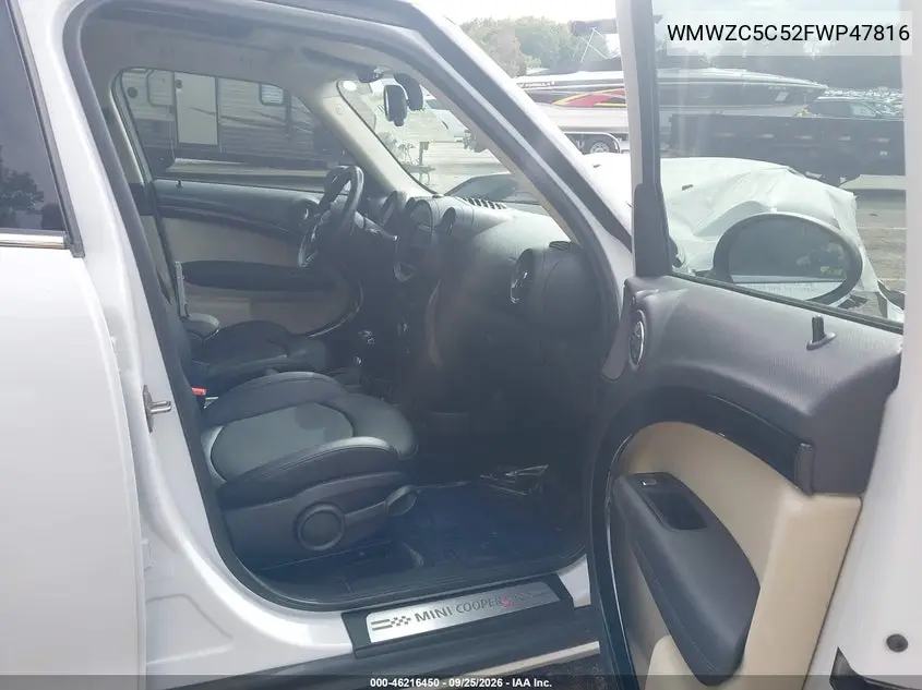 2015 MINI COUNTRYMAN VIN WMWZC5C52FWP47816 — фото 5
