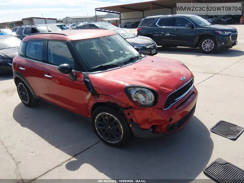 MINI COUNTRYMAN 2016, VIN WMWZC3C52GWT08704