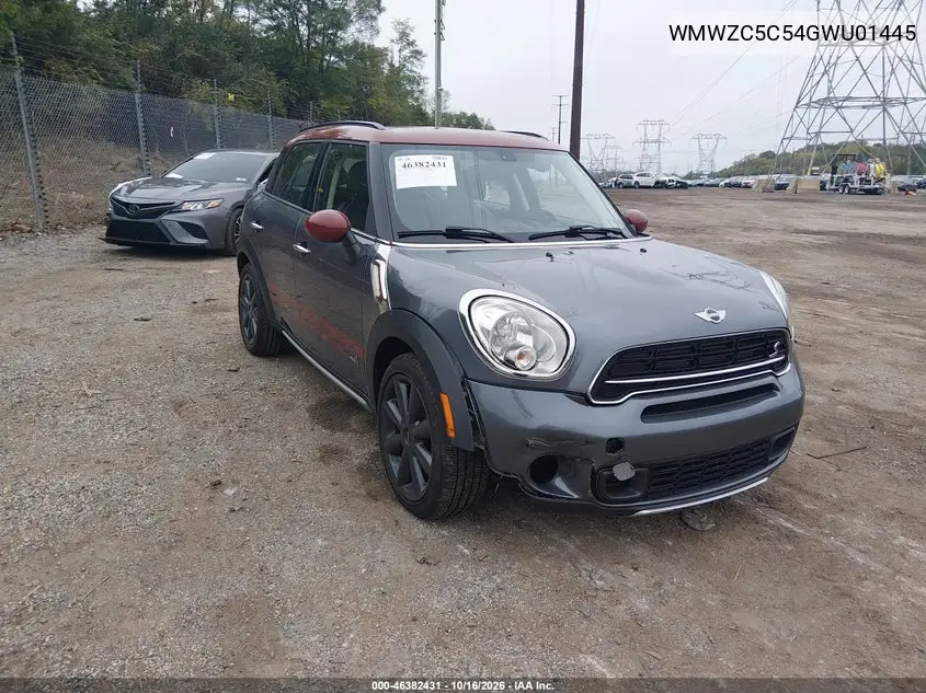 MINI COUNTRYMAN 2016, VIN WMWZC5C54GWU01445