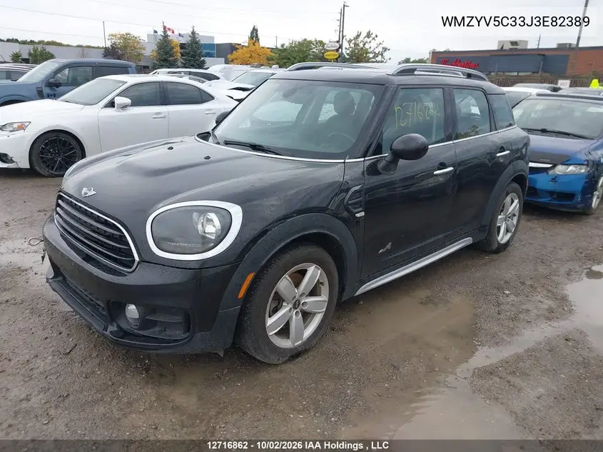 2018 MINI COUNTRYMAN VIN WMZYV5C33J3E82389 — фото 2