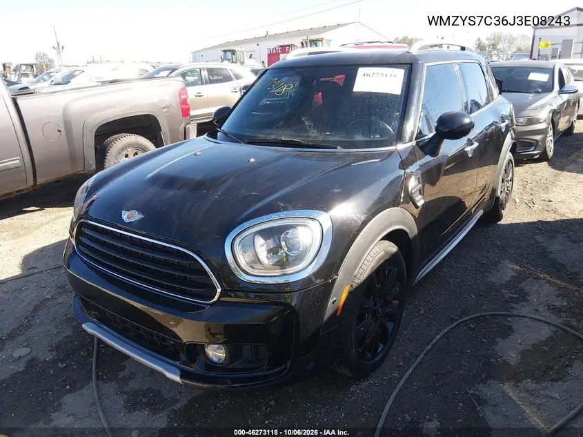 2018 MINI COUNTRYMAN VIN WMZYS7C36J3E08243 — фото 2