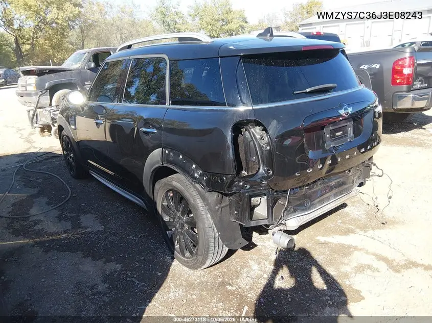 2018 MINI COUNTRYMAN VIN WMZYS7C36J3E08243 — фото 3