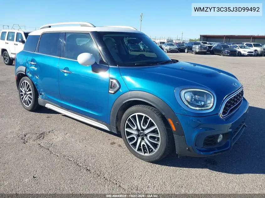 MINI COUNTRYMAN 2018, VIN WMZYT3C35J3D99492