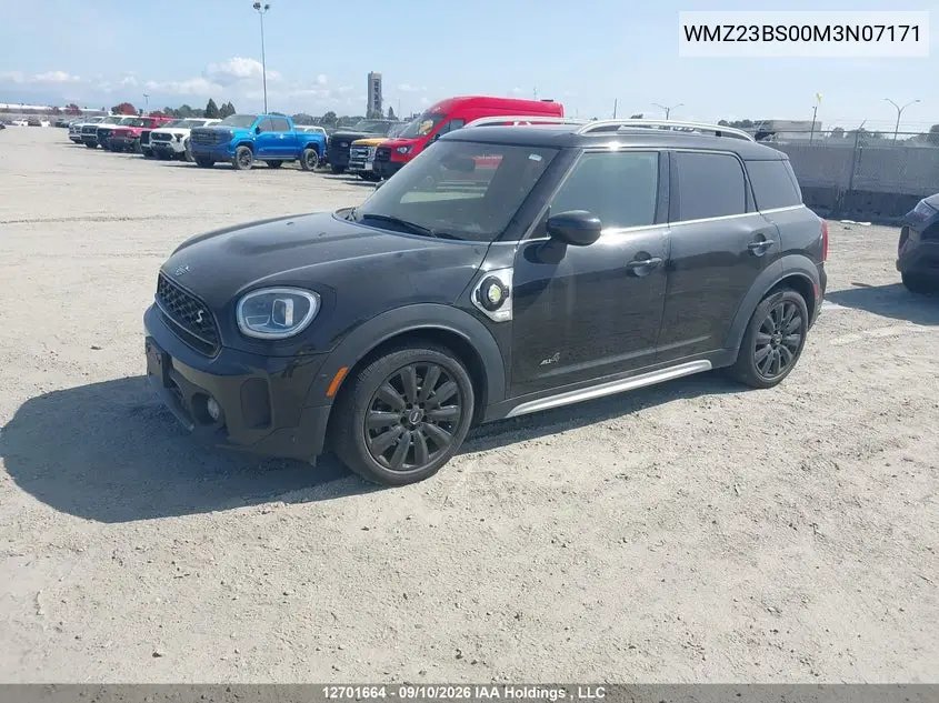 2021 MINI COUNTRYMAN VIN WMZ23BS00M3N07171 — фото 2