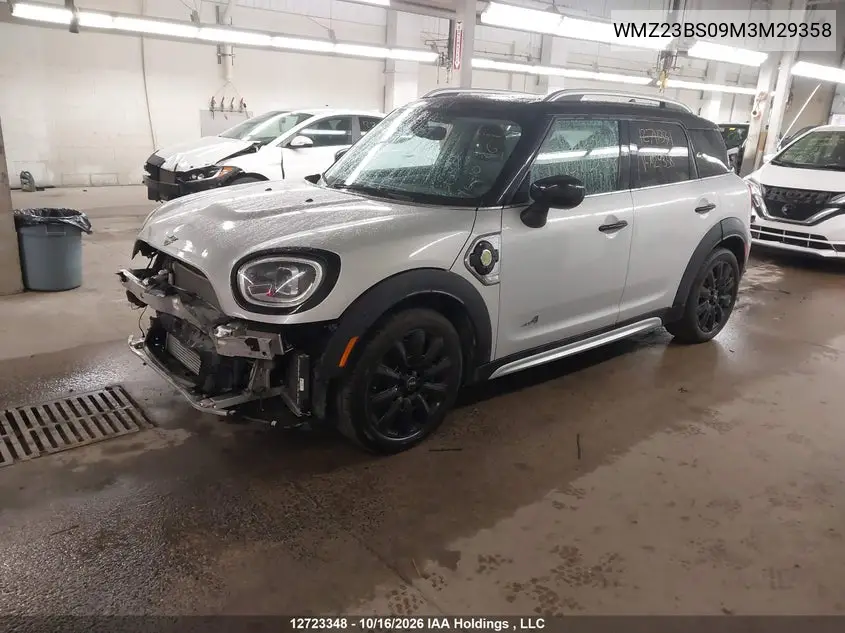 2021 MINI COUNTRYMAN VIN WMZ23BS09M3M29358 — фото 2