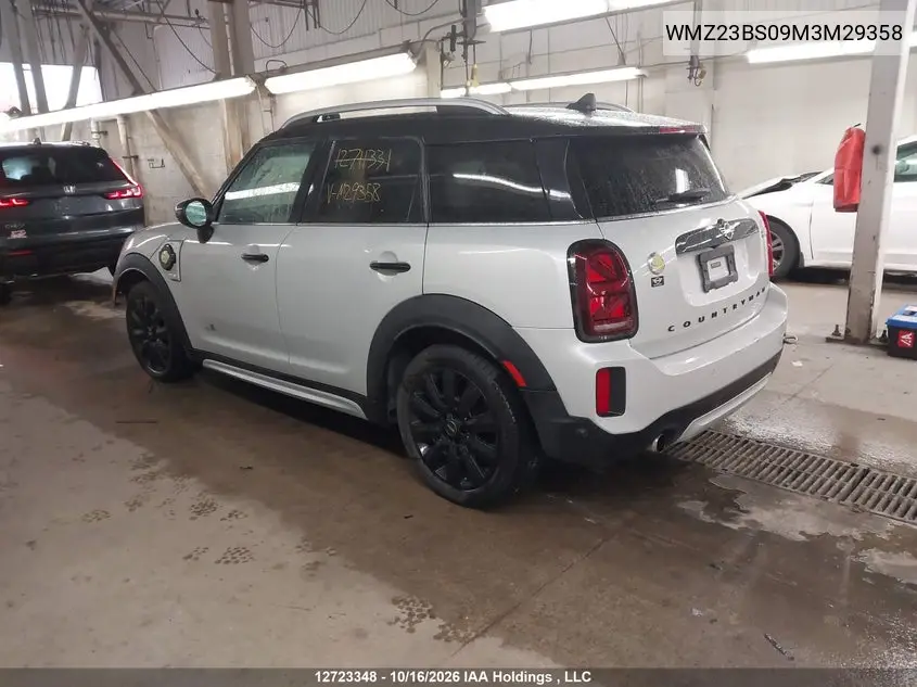 2021 MINI COUNTRYMAN VIN WMZ23BS09M3M29358 — фото 3