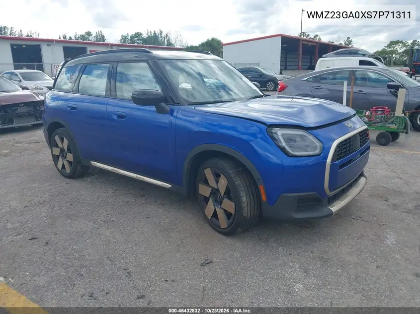 MINI COUNTRYMAN 2025, VIN WMZ23GA0XS7P71311