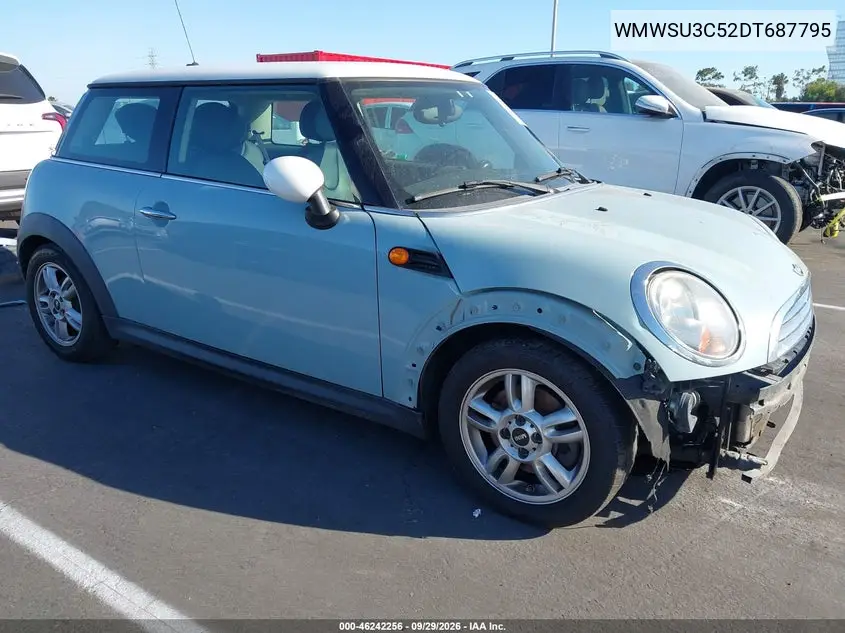 MINI HARD TOP 2013, VIN WMWSU3C52DT687795