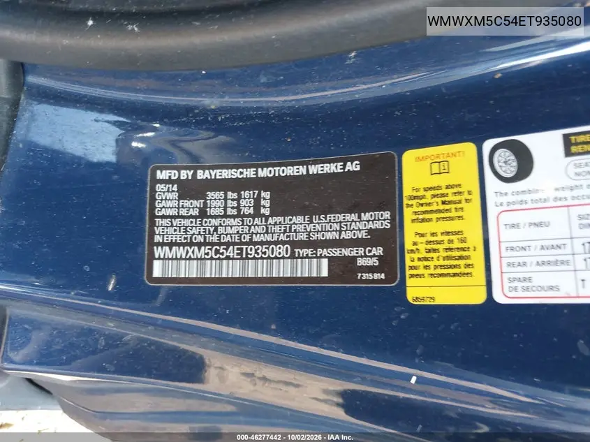 2014 MINI HARD TOP VIN WMWXM5C54ET935080 — фото 9