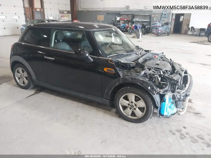 MINI HARD TOP 2015, VIN WMWXM5C58F3A58839