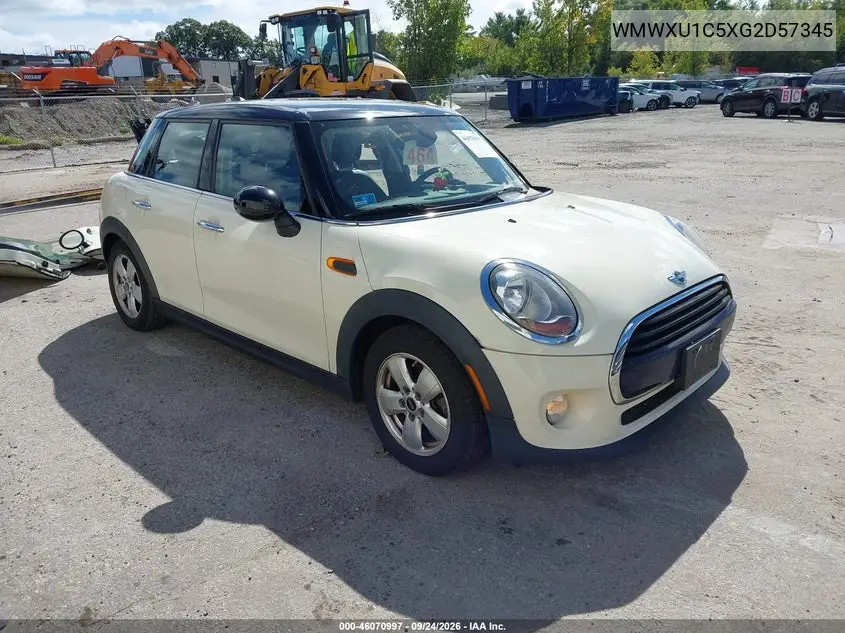 MINI HARD TOP 2016, VIN WMWXU1C5XG2D57345