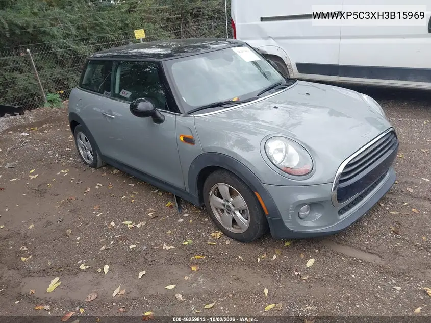 MINI HARD TOP 2017, VIN WMWXP5C3XH3B15969