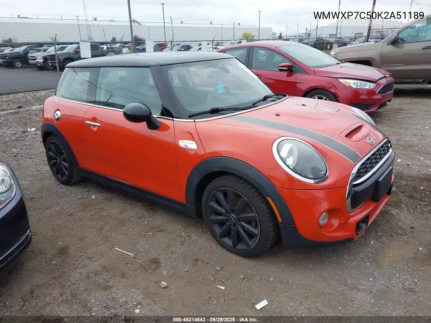 MINI HARD TOP 2019, VIN WMWXP7C50K2A51189