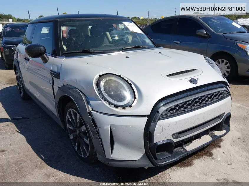 MINI HARD TOP 2022, VIN WMW53DH0XN2P81000