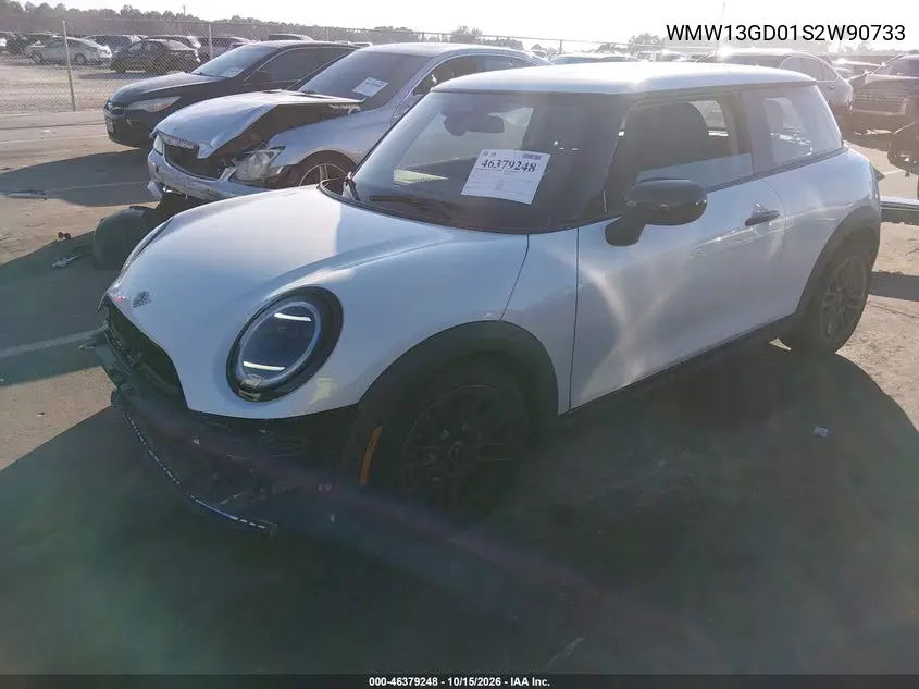 2025 MINI HARD TOP VIN WMW13GD01S2W90733 — фото 2