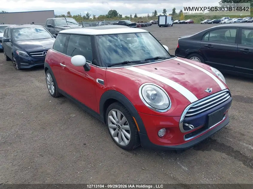 MINI HATCH 2016, VIN WMWXP5C53G3B14842