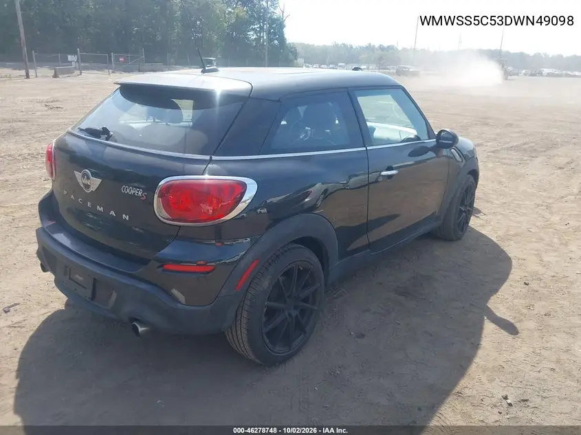 2013 MINI PACEMAN VIN WMWSS5C53DWN49098 — фото 4