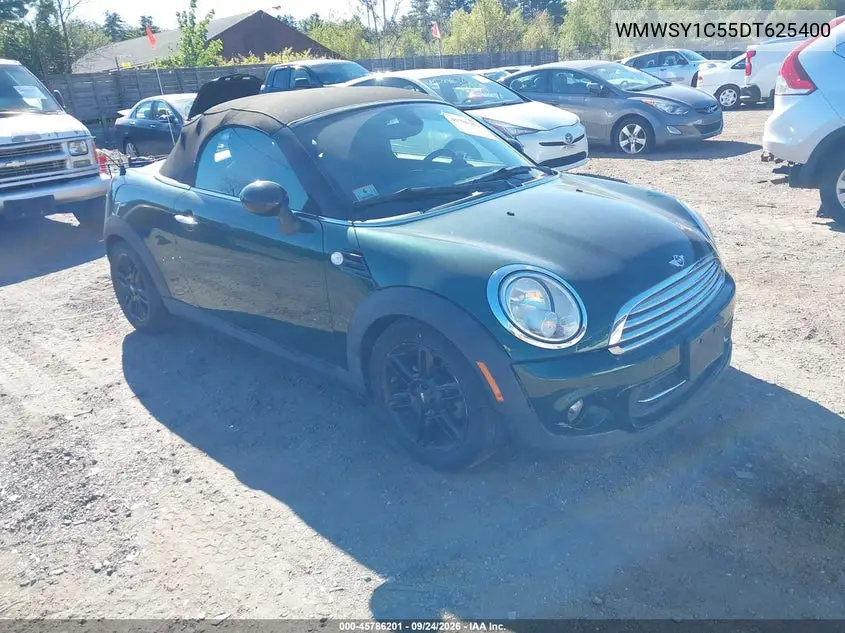 MINI ROADSTER 2013, VIN WMWSY1C55DT625400