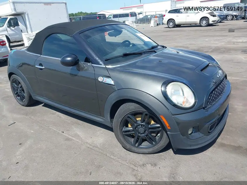 MINI ROADSTER 2014, VIN WMWSY3C57ET595149