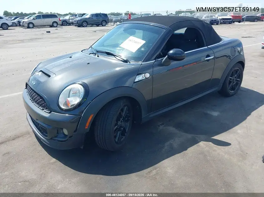 2014 MINI ROADSTER VIN WMWSY3C57ET595149 — фото 2