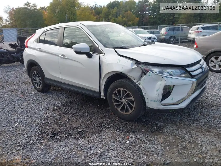 MITSUBISHI ECLIPSE CROSS 2020, VIN JA4AS3AAXLZ033105