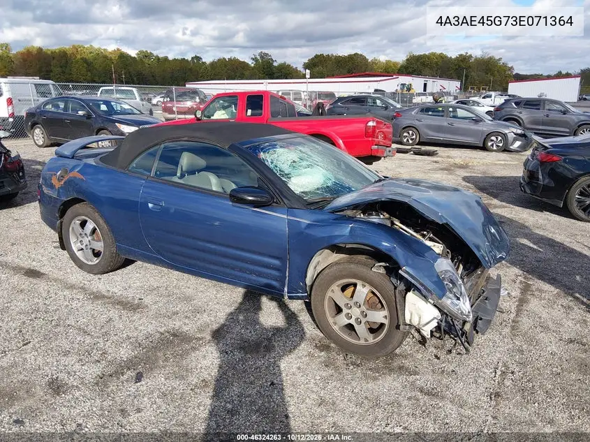 MITSUBISHI ECLIPSE 2003, VIN 4A3AE45G73E071364