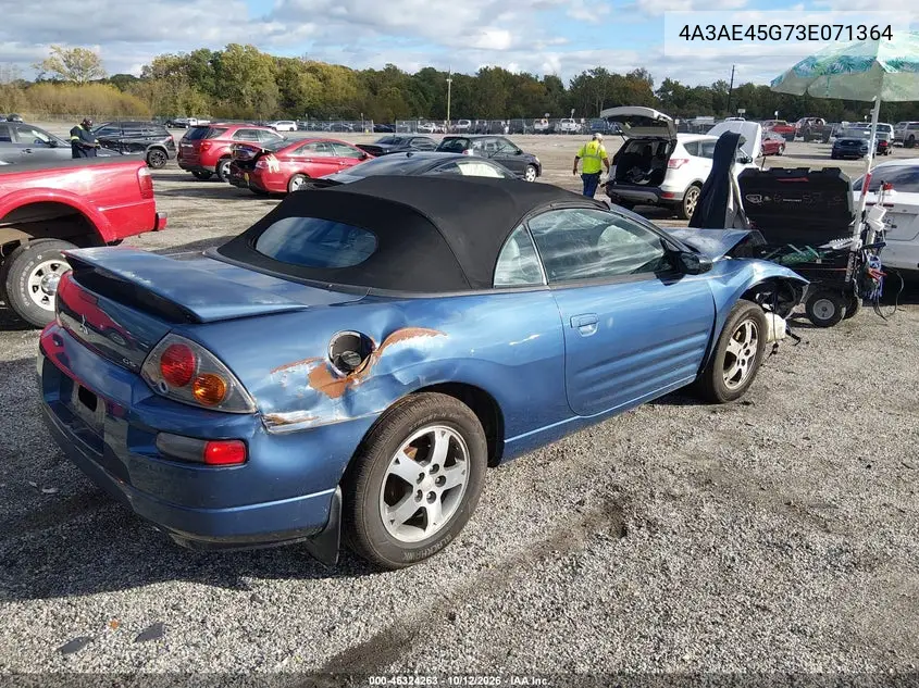 2003 MITSUBISHI ECLIPSE VIN 4A3AE45G73E071364 — фото 4