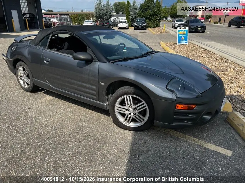 MITSUBISHI ECLIPSE 2004, VIN 4A3AE55H24E053029
