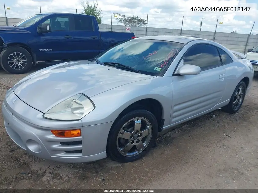 2005 MITSUBISHI ECLIPSE VIN 4A3AC44G65E018147 — фото 2