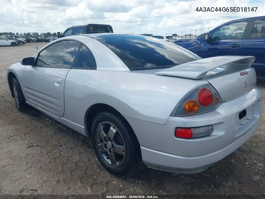 2005 MITSUBISHI ECLIPSE VIN 4A3AC44G65E018147 — фото 3