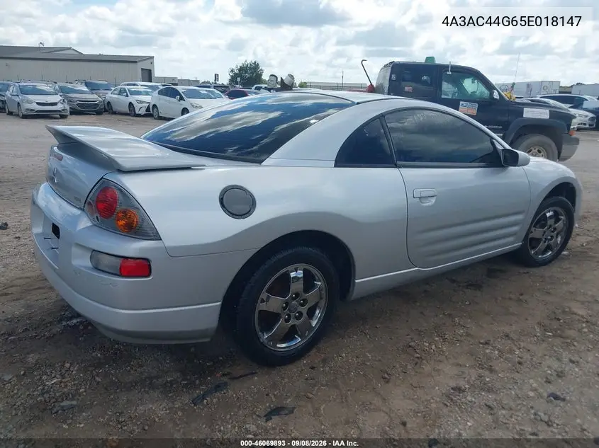 2005 MITSUBISHI ECLIPSE VIN 4A3AC44G65E018147 — фото 4