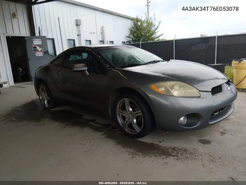 MITSUBISHI ECLIPSE 2006, VIN 4A3AK34T76E053078