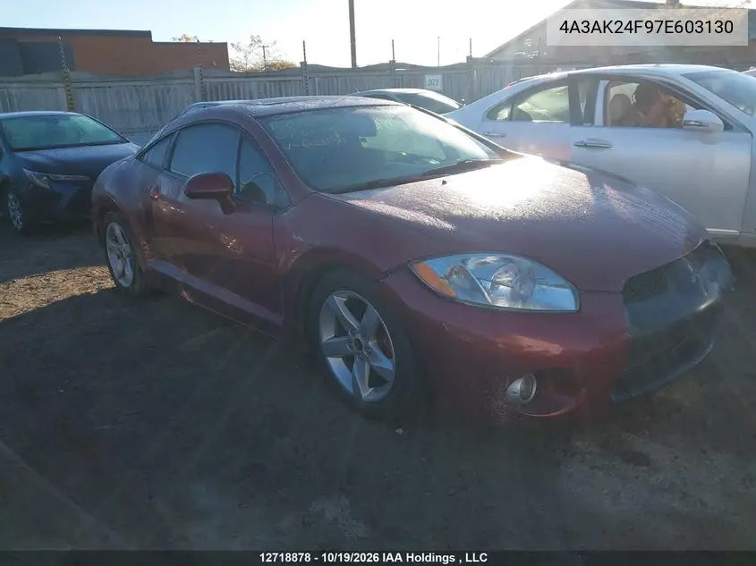 MITSUBISHI ECLIPSE 2007, VIN 4A3AK24F97E603130