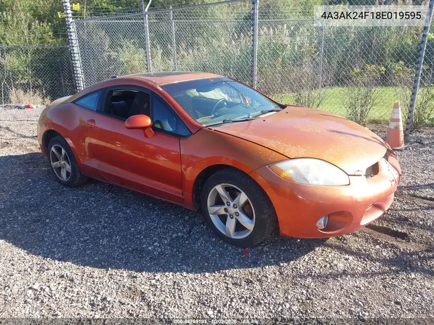 MITSUBISHI ECLIPSE 2008, VIN 4A3AK24F18E019595