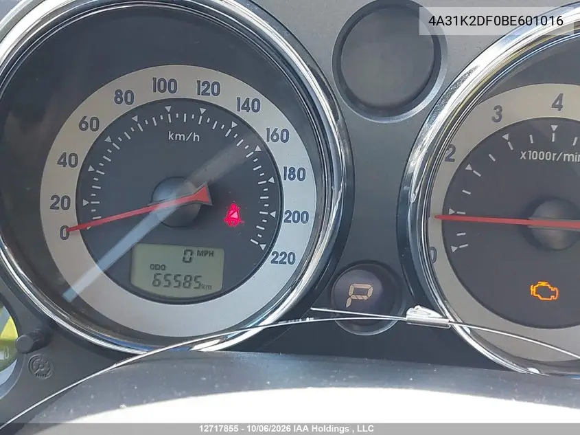 2011 MITSUBISHI ECLIPSE VIN 4A31K2DF0BE601016 — фото 15