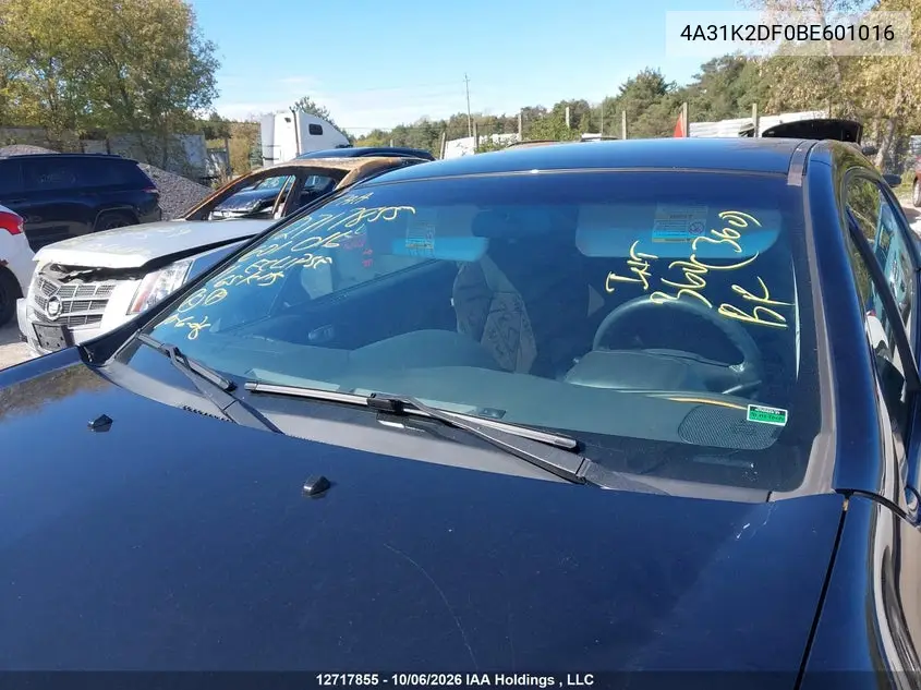 2011 MITSUBISHI ECLIPSE VIN 4A31K2DF0BE601016 — фото 17