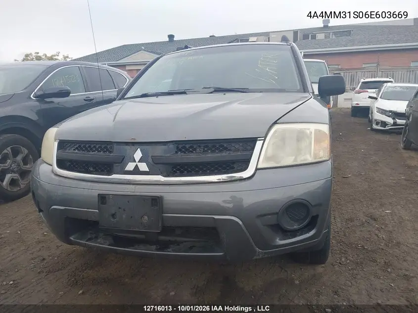 2006 MITSUBISHI ENDEAVOR VIN 4A4MM31S06E603669 — фото 12